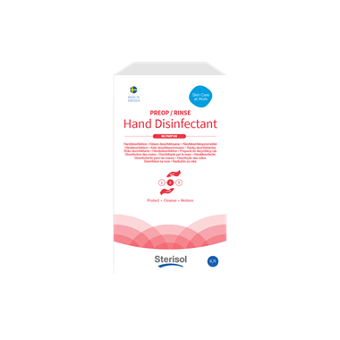 Sterisol PREOP_RINSE handdesinfeksjon etanol pakning